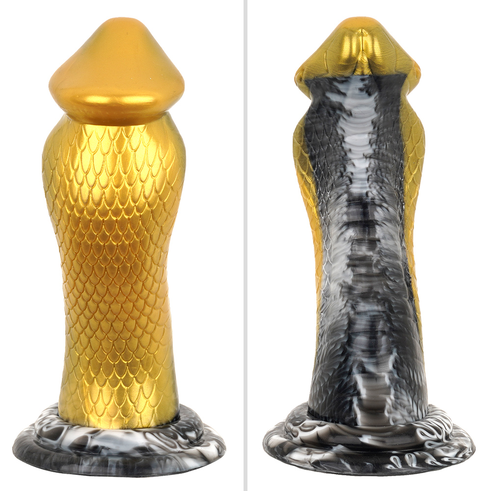 It has a beautiful golden colored back that looks like it could be displayed around a Thai temple. The curved body’s surface is smooth without ridges or bumps.